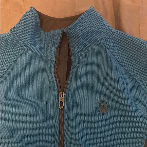 Spyder Blue and Black Kids Jacket - Picture 2 of 9